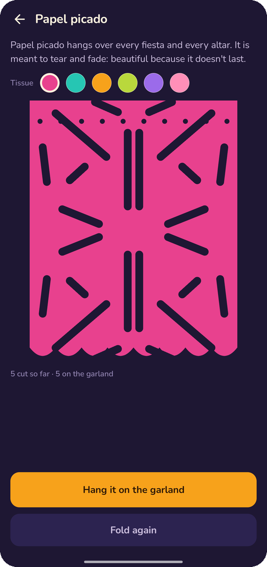 Calavera: Papel picado