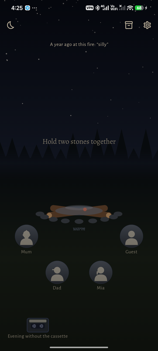 Campfire: The cold clearing