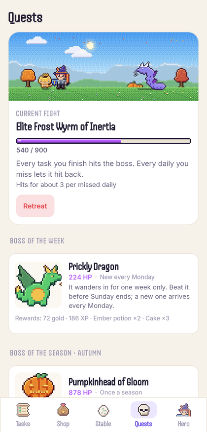 Dayquest: Quests