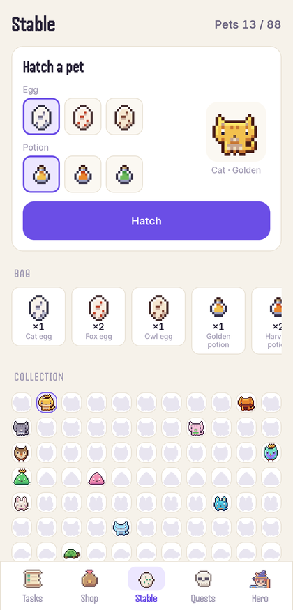 Dayquest: Stable