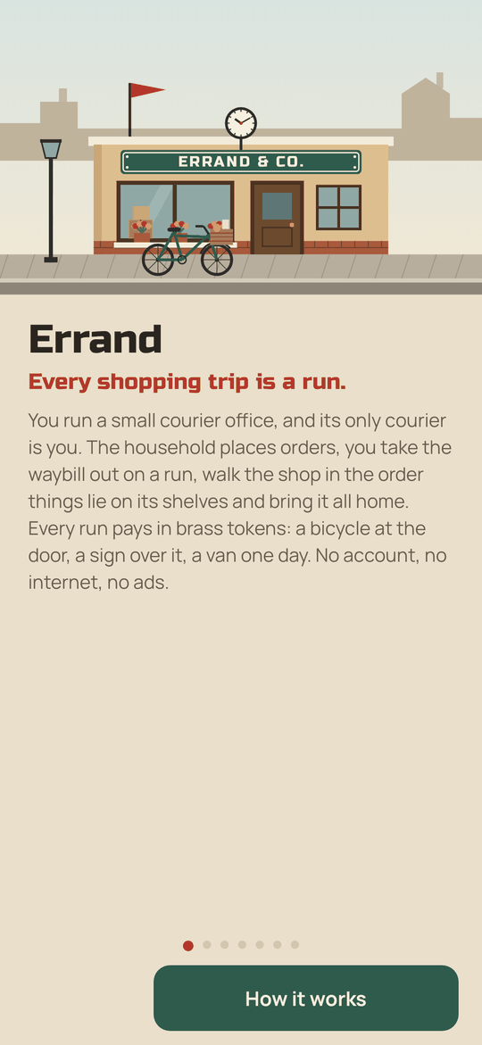 Errand: Welcome