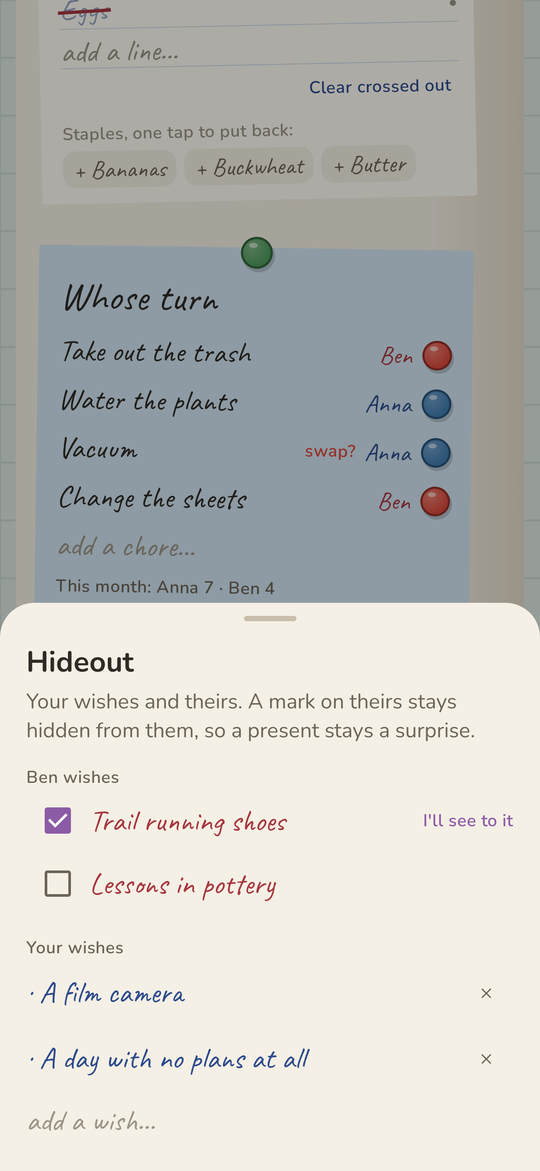 Fridge: The hideout