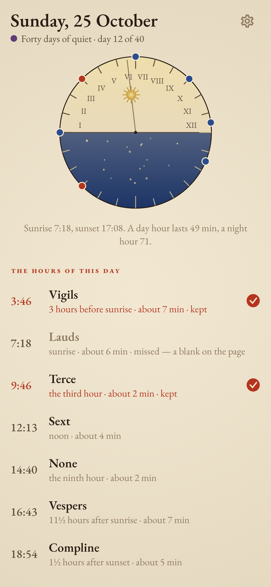Horae: The hours