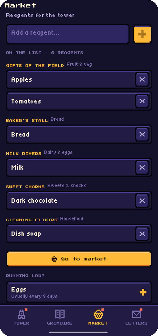 Hearthspell: Market