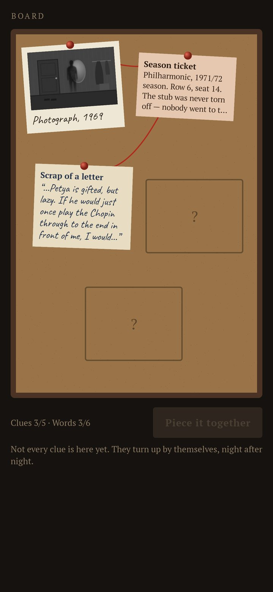 Lodger: The board