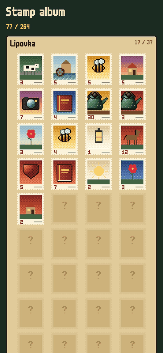 Lipovka Post: Stamp album