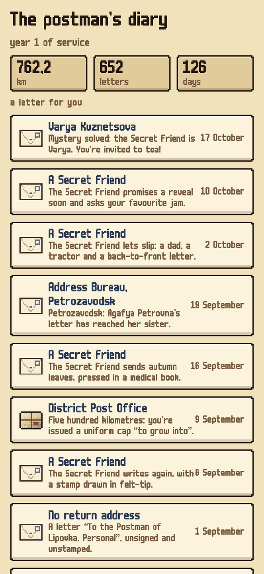 Lipovka Post: The diary