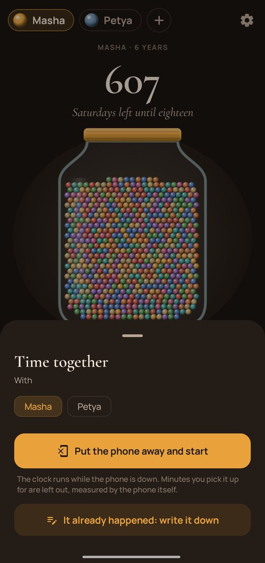 Marbles: Time together