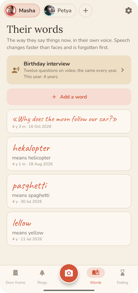 Notch: Their words