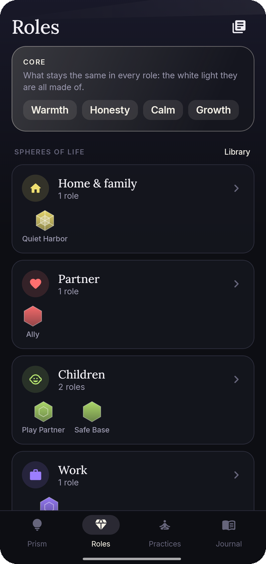 Prism: Roles