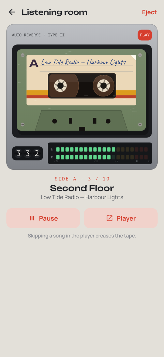 Side A: The tape deck