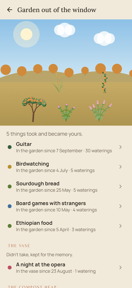 Sill: The garden