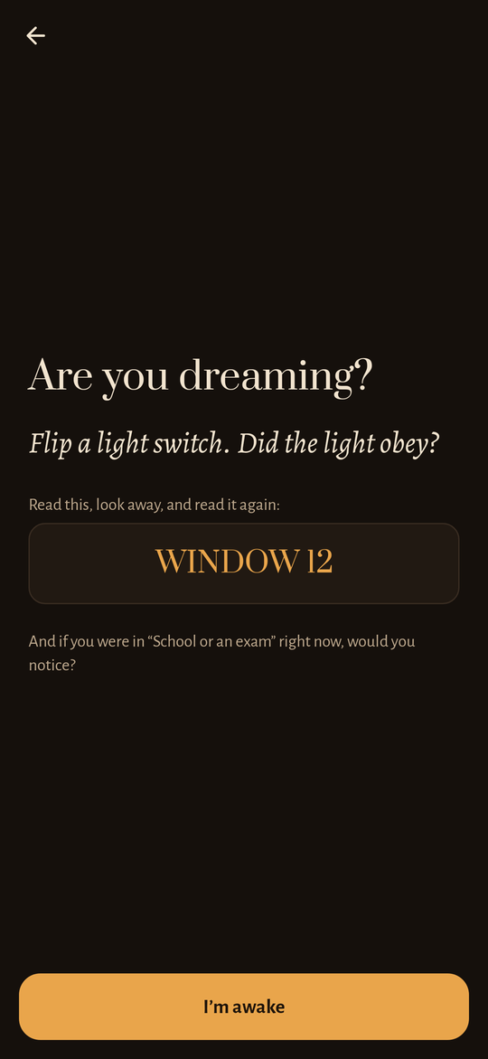 Spintop: Are you dreaming?