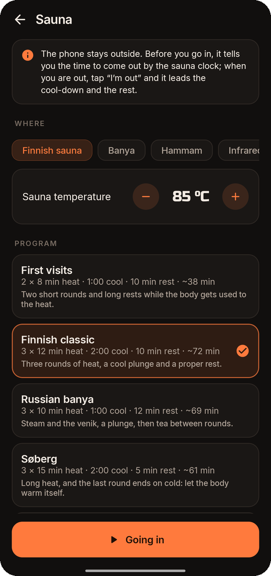 Temper: Sauna