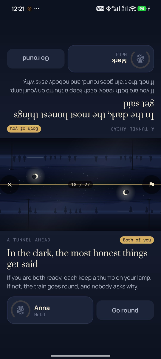 Night Train: A tunnel ahead