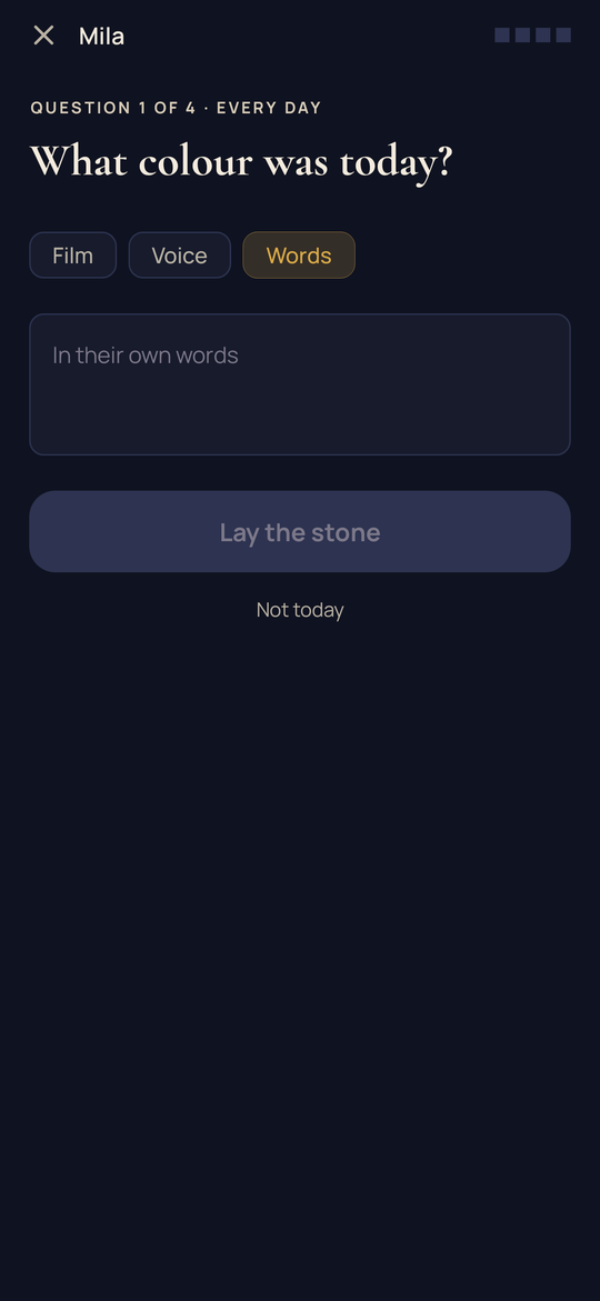 Tessera: The question
