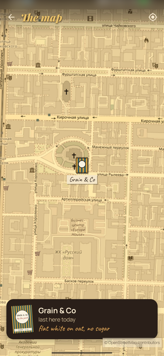 The Usual: The map