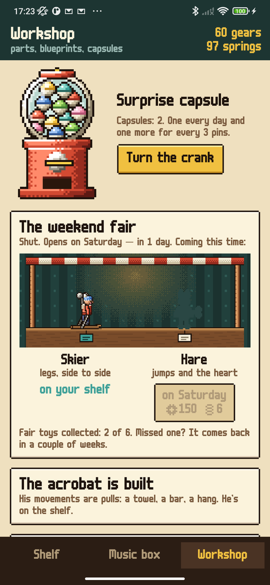 Windup: The workshop